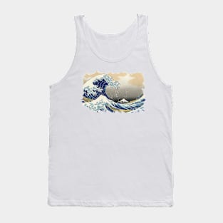 ✪ The Great Wave Off Kanagawa ✪ Retouched Fan Art Tank Top